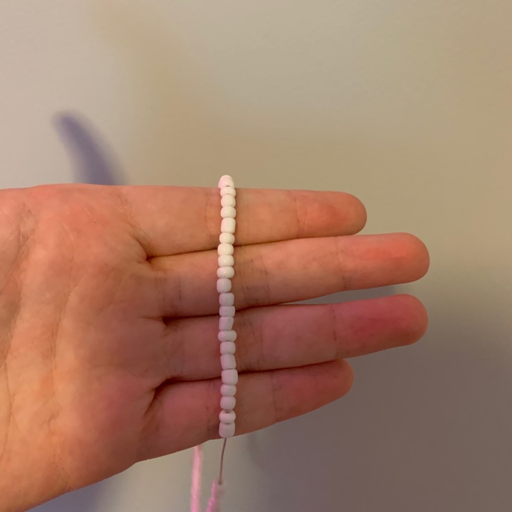 White Bead Choker